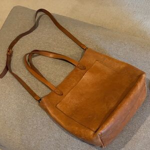 Madewell Brown Leather Tote